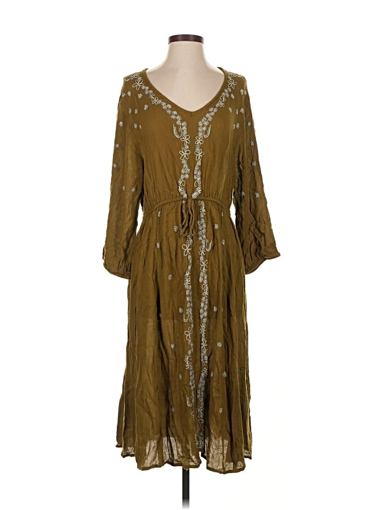 Pre-owned World Market Casual Dress In Brown