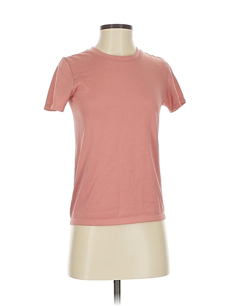 Pre-owned Uniqlo Short Sleeve T-shirt In Pink