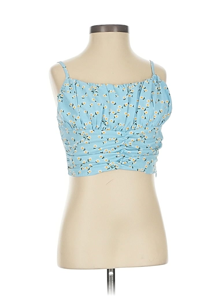 Pre-owned Cider Sleeveless Blouse In Blue