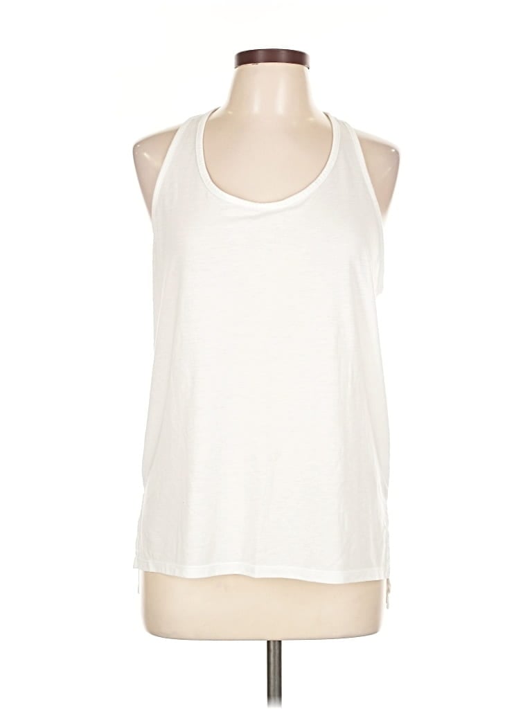 Pre-owned Nike Tank Top White Halter Neckline Tops