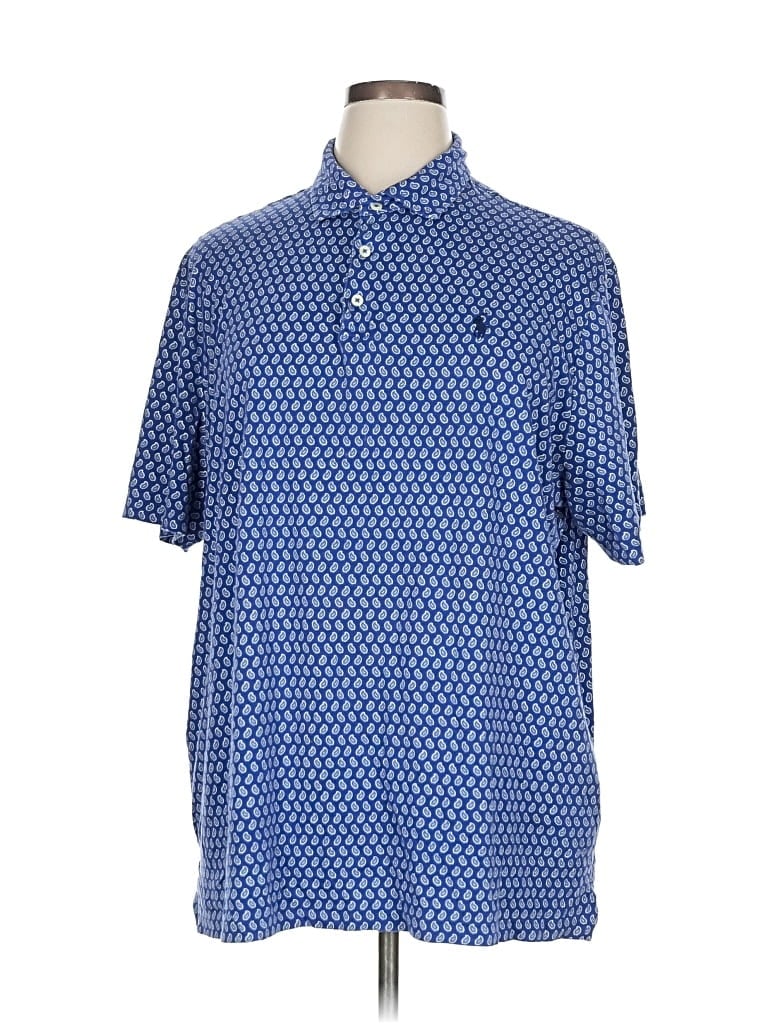 Pre-owned Polo By Ralph Lauren Short Sleeve Button Down Shirt In Blue
