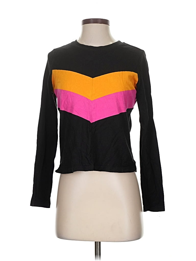 Pre-owned Marine Layer Long Sleeve T-shirt In Black