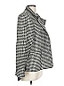Linda Allard Ellen Tracy Houndstooth Gray Black Blazer Size 12 - photo 4