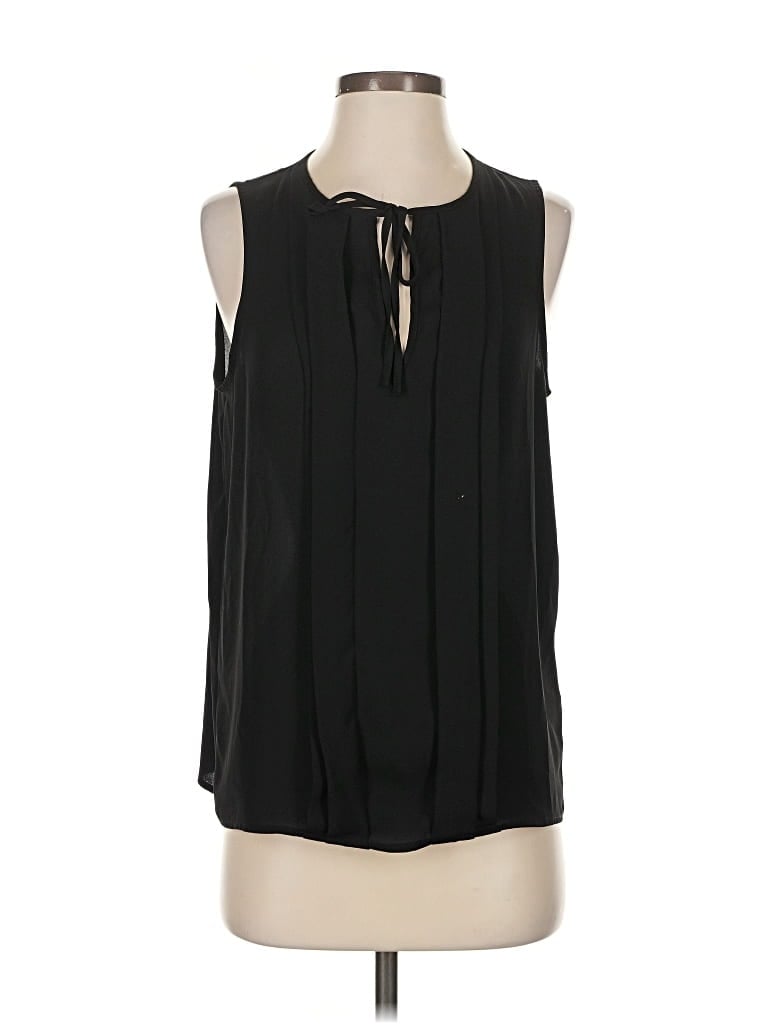 Pre-owned J.crew Factory Store Sleeveless Blouse In Black