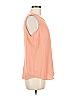 Reiss 100% Polyester Orange Sleeveless Blouse Size 8 - photo 4