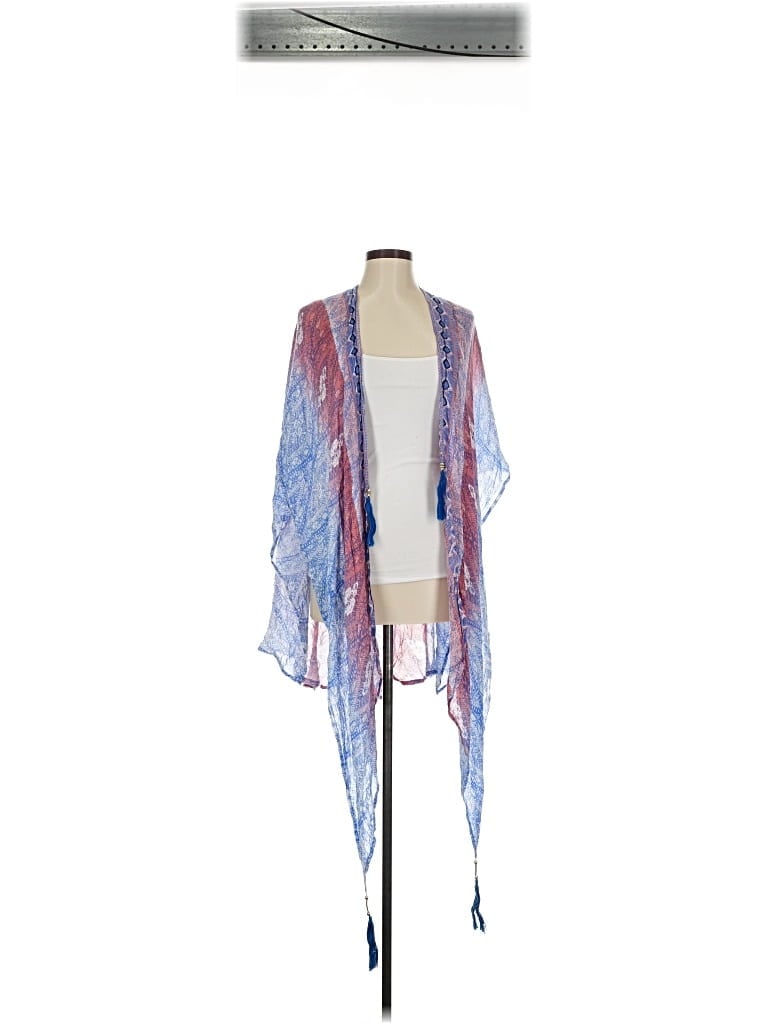 Pre-owned Michael Stars Cardigan Sweater In Blue