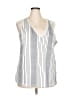 Unbranded Silver Sleeveless Blouse Size 2X - photo 1