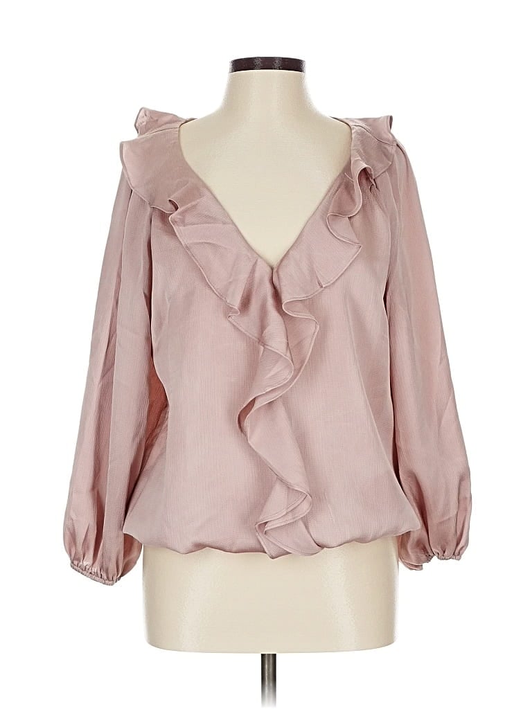 Pre-owned Max Studio 3/4 Sleeve Blouse In Pink