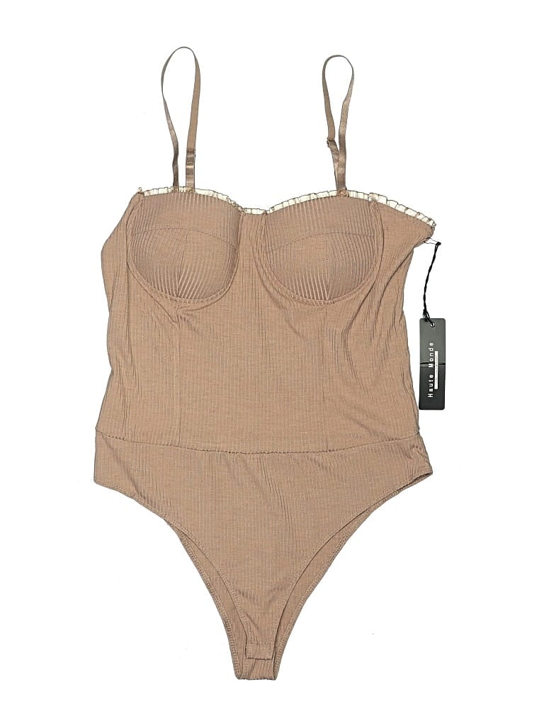 Pre-owned Haute Monde Bodysuit In Brown