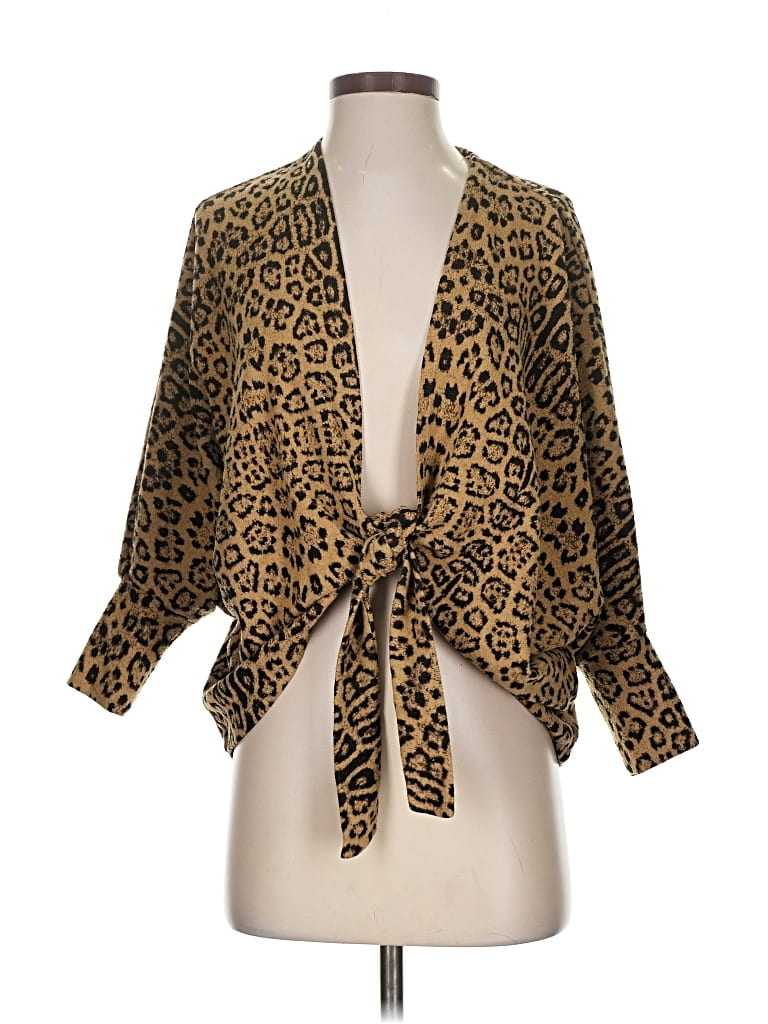 Pre-owned Chico's Cardigan Sweater In Gold