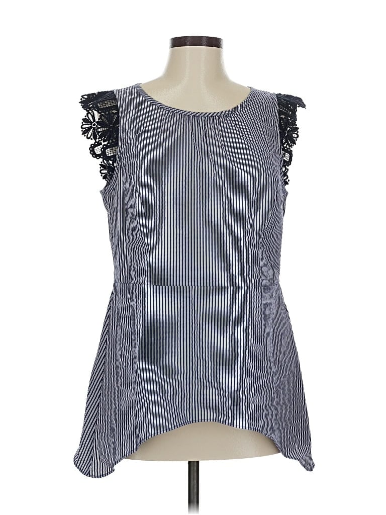 Pre-owned Cabi Sleeveless Blouse In Gray