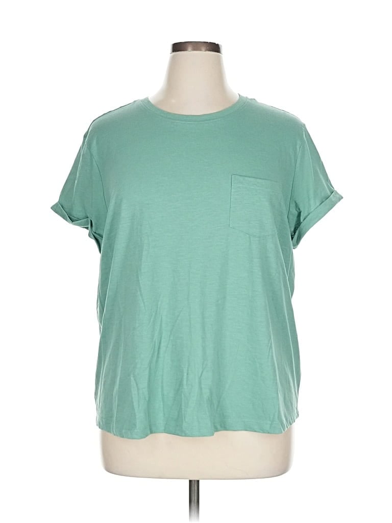 Pre-owned Falls Creek Short Sleeve T-shirt In Green
