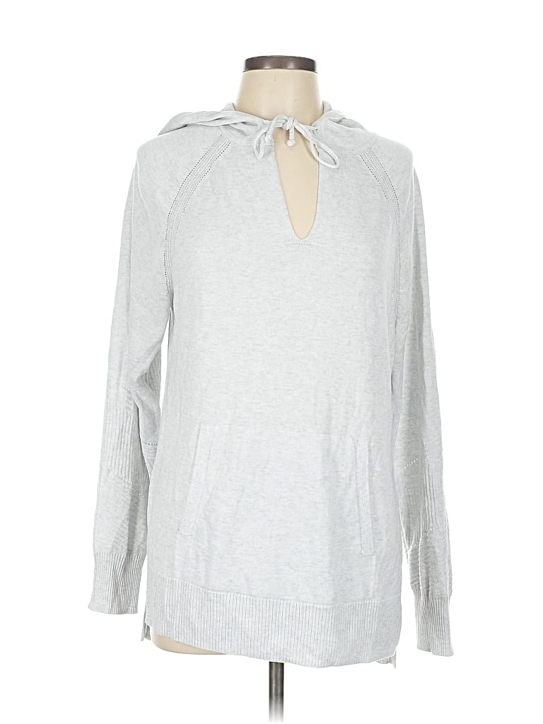 Pre-owned Athleta Sweatshirt In Silver