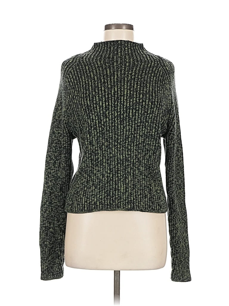 Pre-owned Unbranded Turtleneck Sweater In Green