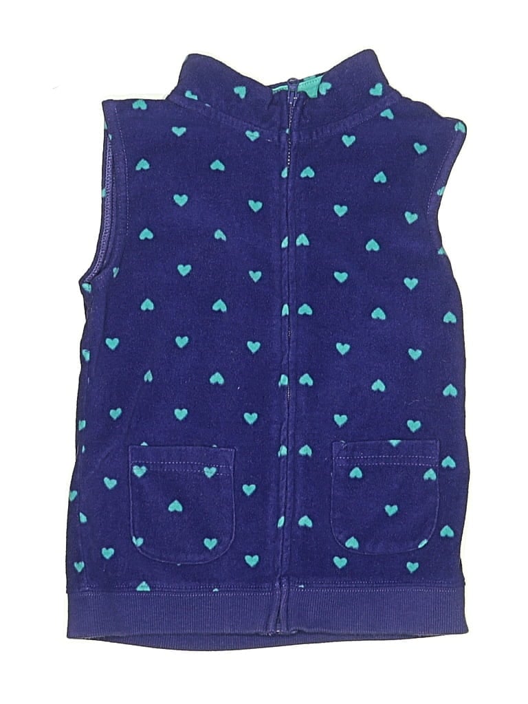 Pre-owned Carter's Kids' Vest In Blue