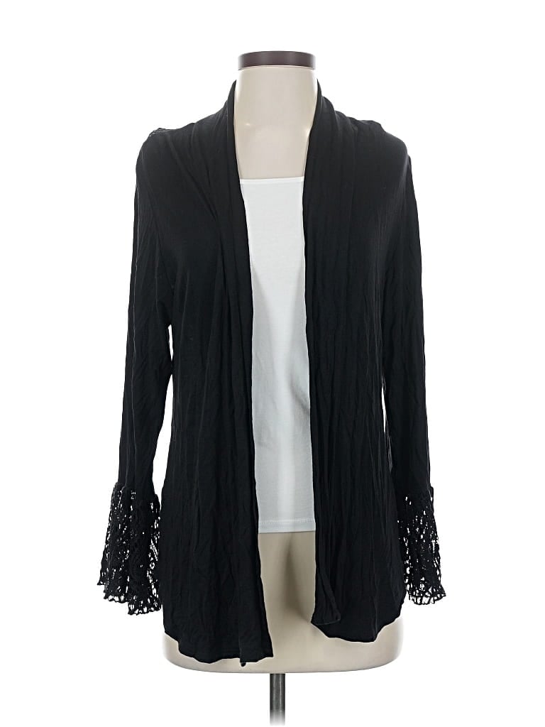 Pre-owned Assorted Brands Cardigan Sweater In Black