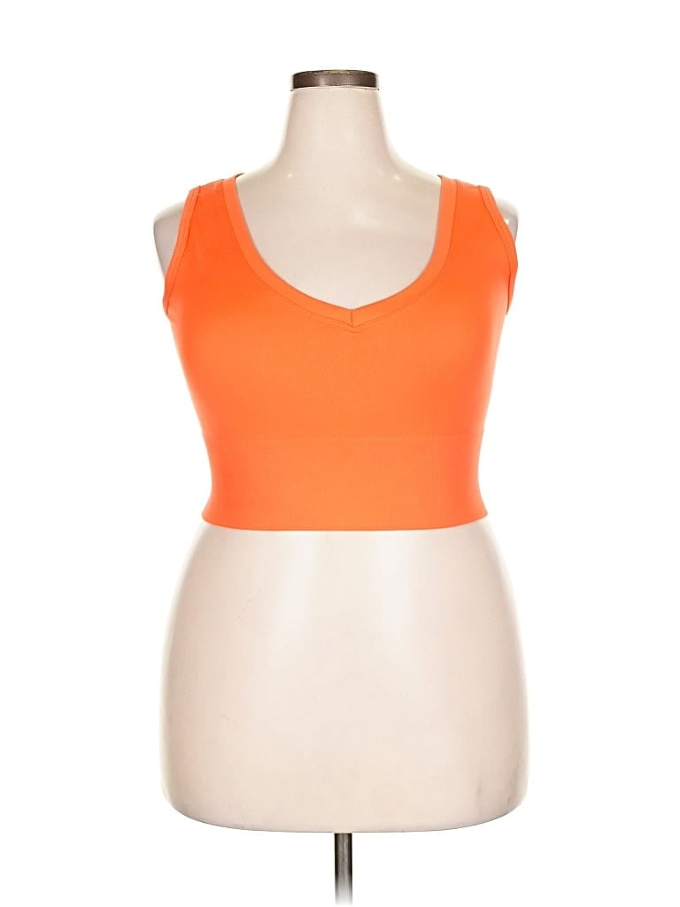 Pre-owned Unbranded Sports Bra In Orange
