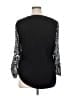 New Directions Black Long Sleeve Blouse Size XL - photo 2