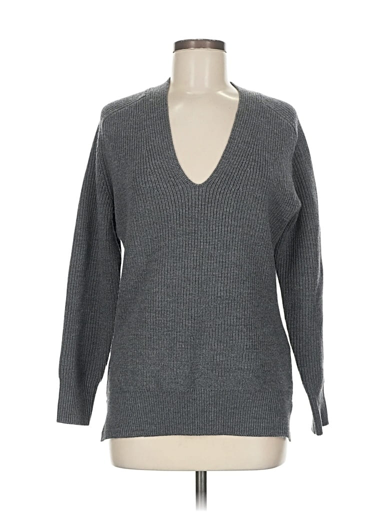 Pre-owned Iris & Ink Pullover Sweater In Gray