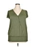 Daytrip Green Short Sleeve Blouse Size XXL - photo 1