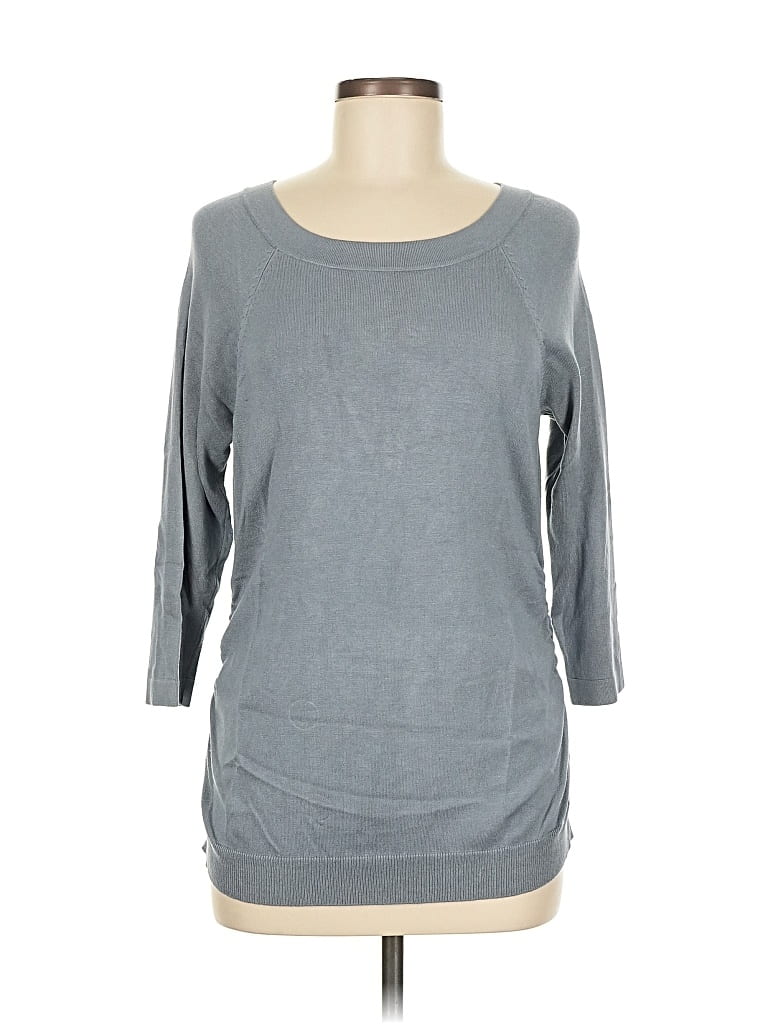 Pre-owned Maurices 3/4 Sleeve T-shirt In Gray