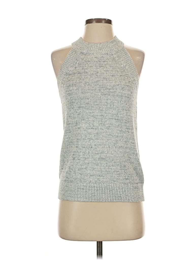 Ann Taylor Loft Sweater Vest In Silver