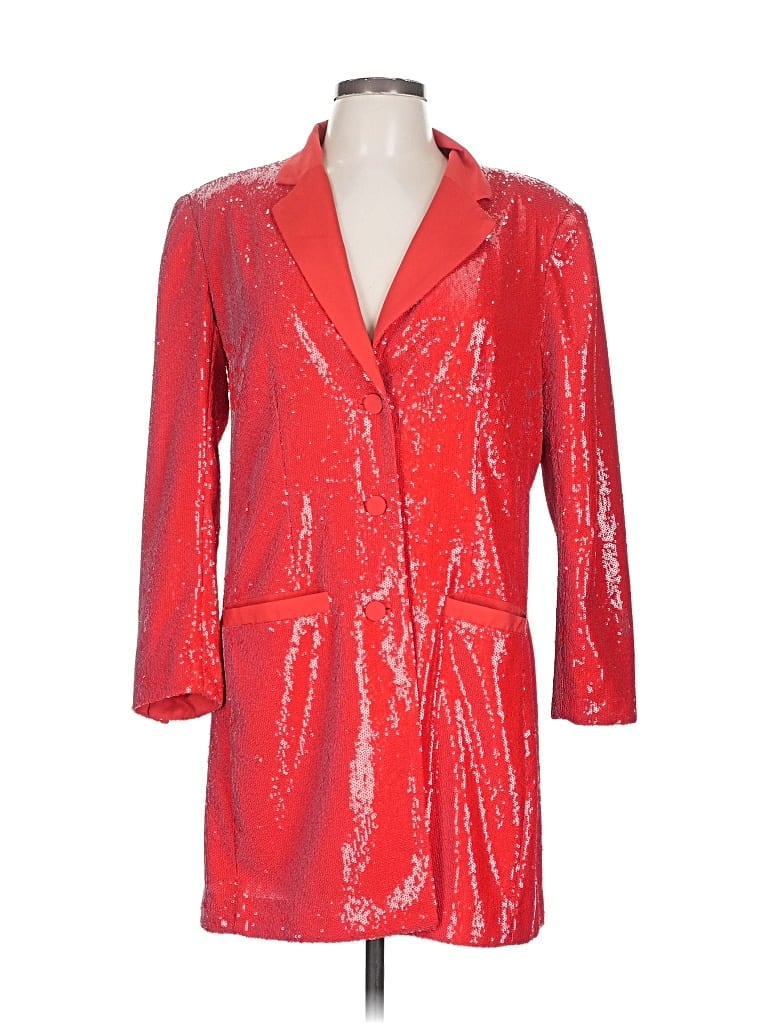 Pre-owned Maeve By Anthropologie Blazer Jacket In Red