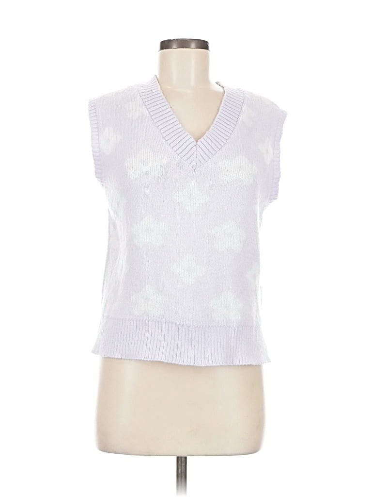 Pre-owned Wild Fable Sweater Vest In White