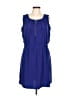 Corey P. 100% Polyester Solid Blue Casual Dress Size L - photo 1