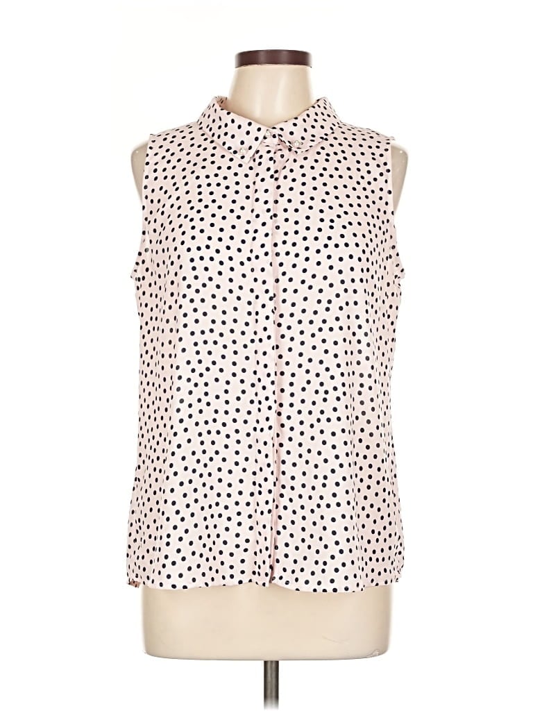Pre-owned Karl Lagerfeld Sleeveless Blouse In White