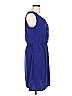 Corey P. 100% Polyester Solid Blue Casual Dress Size L - photo 4