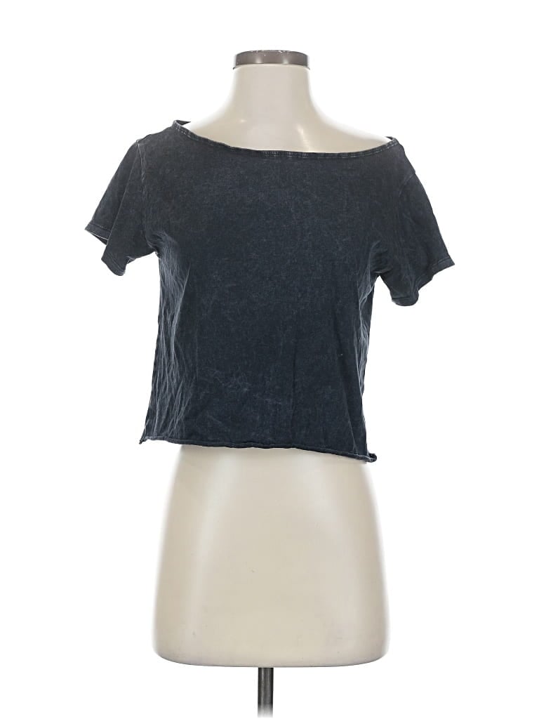 Pre-owned Hollister Short Sleeve T-shirt In Gray