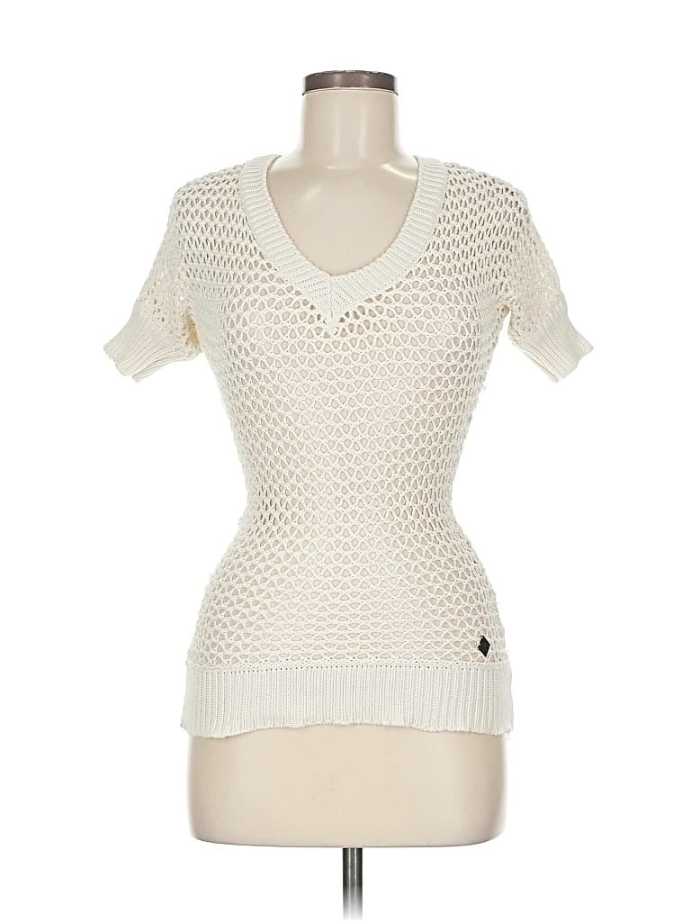 Pre-owned Roxy Pullover Sweater In White