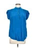 Reiss Blue Short Sleeve Blouse Size 6 - photo 1