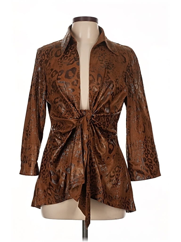 Pre-owned Mishca Blazer Jacket In Brown