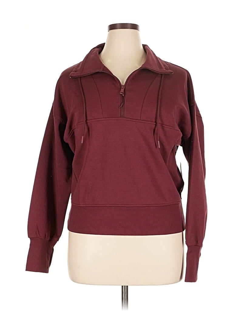 Active By Old Navy Pullover Sweater In Burgundy