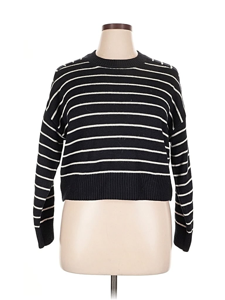 Pre-owned T Tahari Pullover Sweater In Black