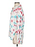 Aqua 100% Rayon Hearts Ivory 3/4 Sleeve Blouse Size S - photo 5