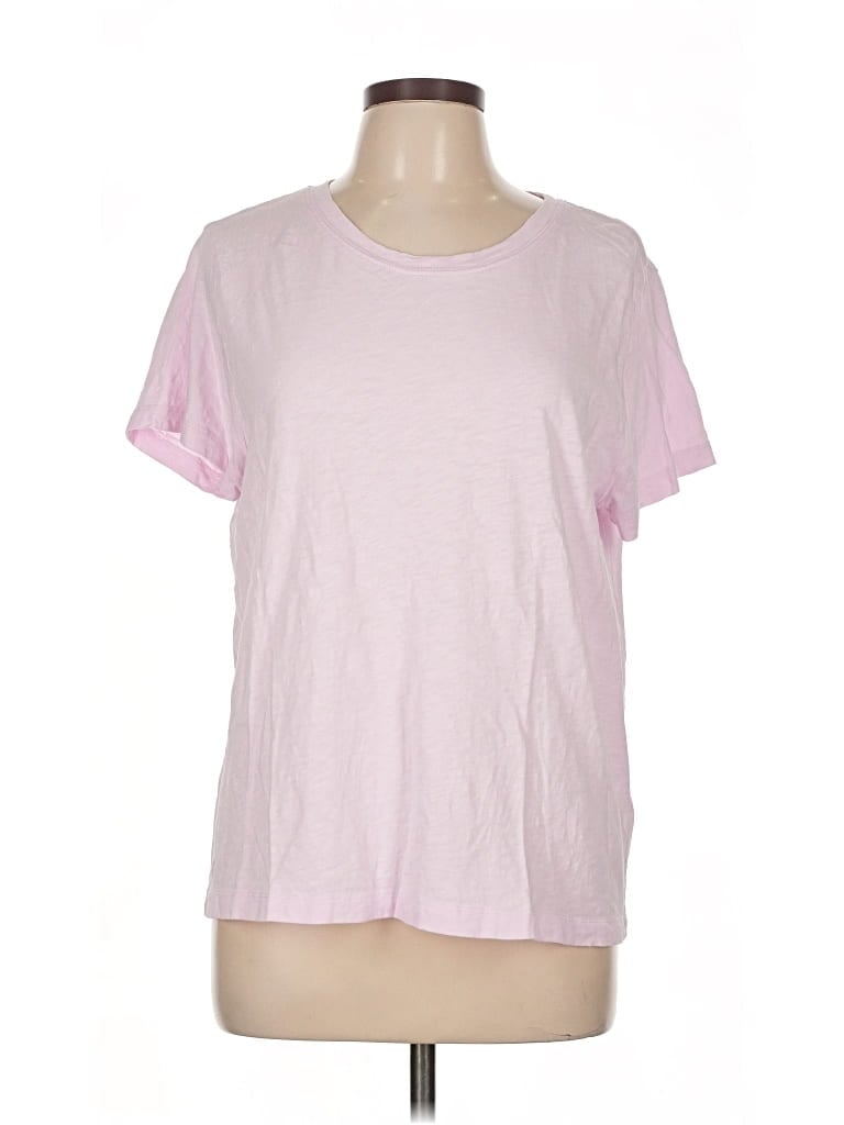 Pre-owned J.crew Factory Store Short Sleeve T-shirt In Pink