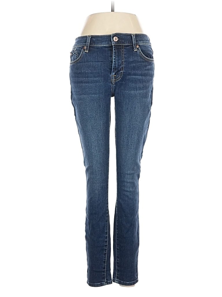 Pre-owned 7 For All Mankind Jeans In Blue