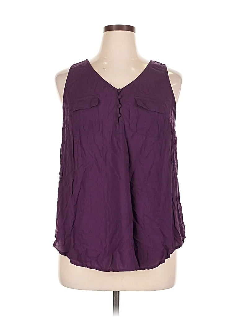 Pre-owned Torrid Sleeveless Blouse In Purple