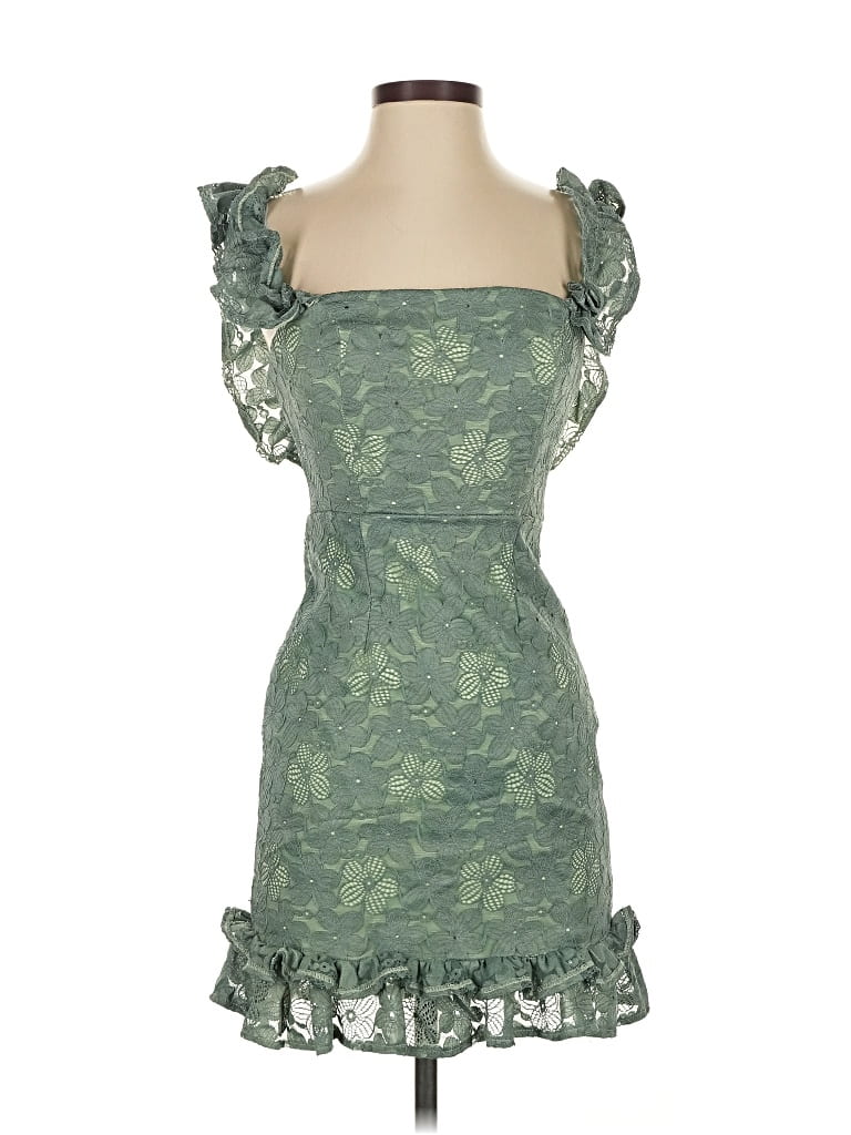 Pre-owned Selfie Leslie Cocktail Dress In Green