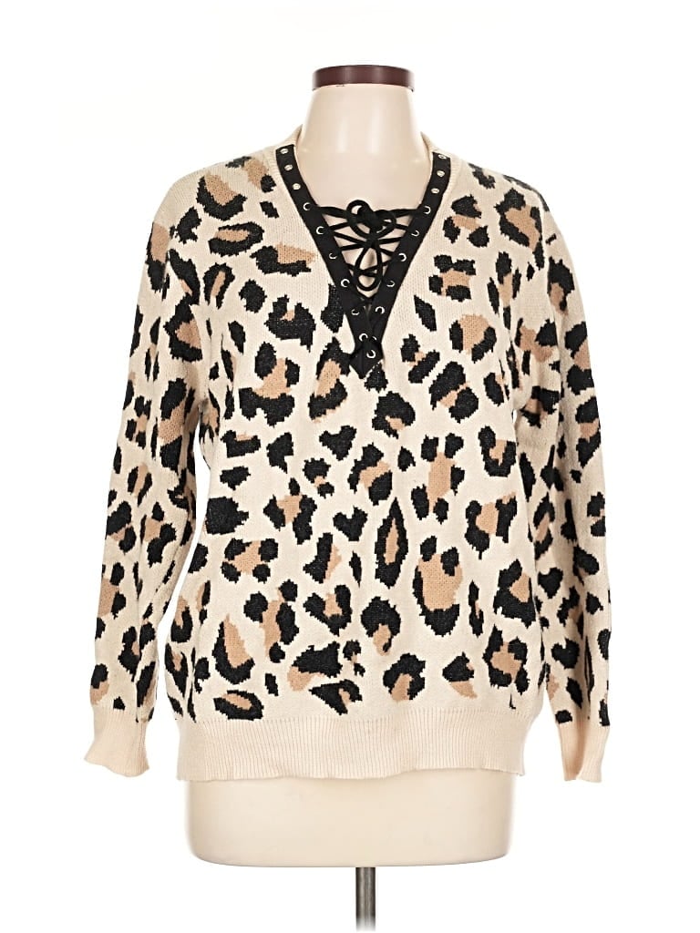 Pre-owned Entro Pullover Sweater In Brown