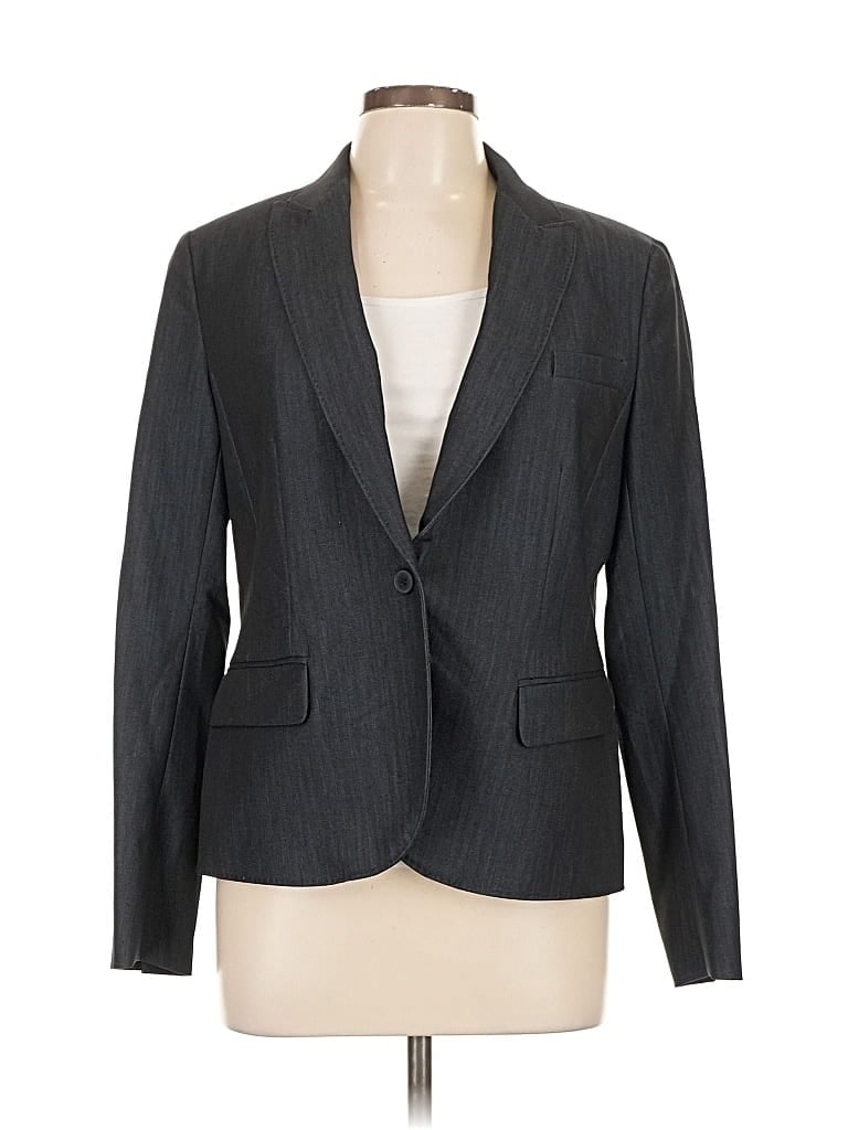 Pre-owned Anne Klein Blazer Jacket In Gray