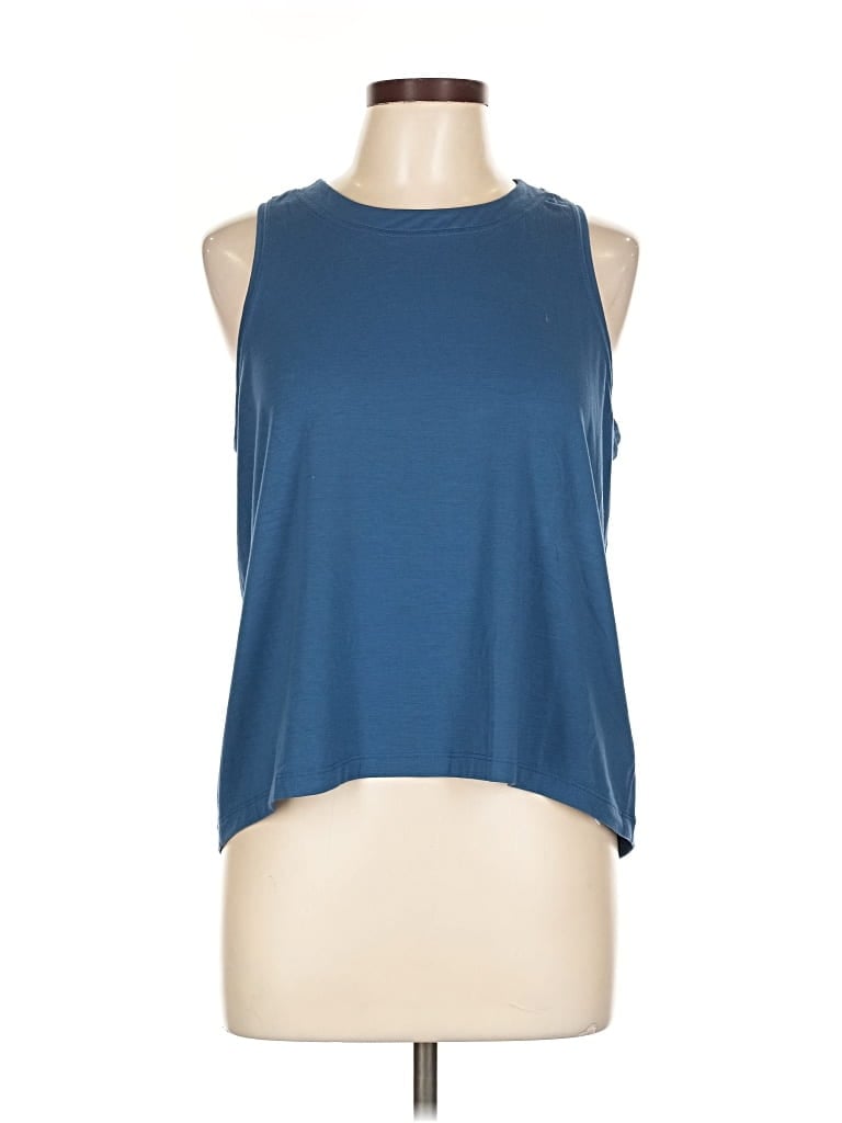Pre-owned Athleta Sleeveless T-shirt In Blue
