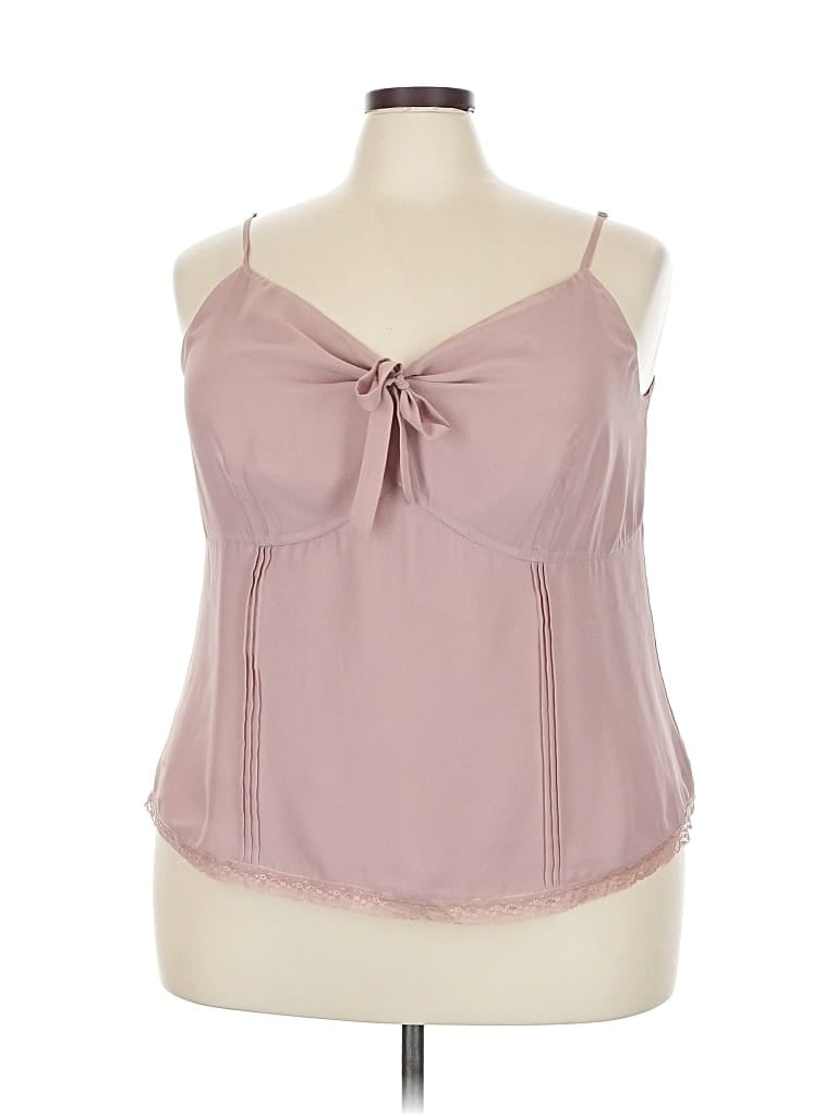 Pre-owned Lane Bryant Sleeveless Blouse In Pink