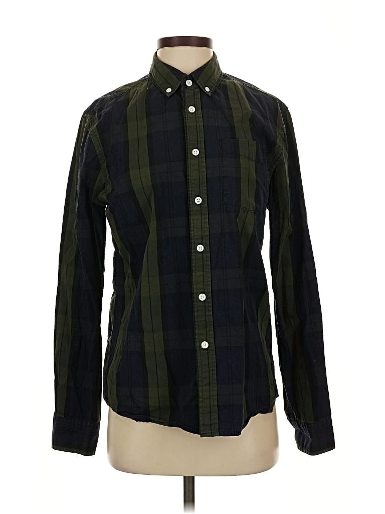 Pre-owned Saturdays New York City Long Sleeve Button Down Shirt In Green