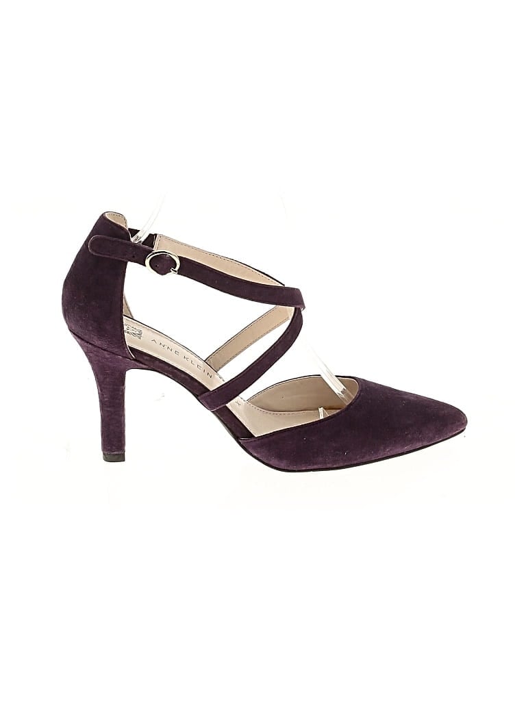 Pre-owned Anne Klein Heels In Purple