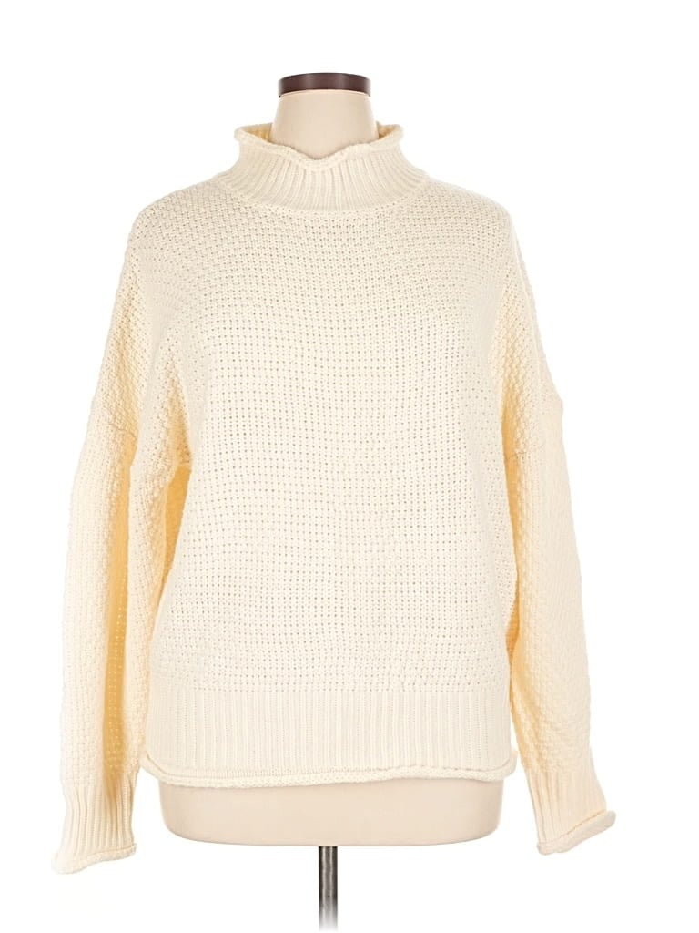 Pre-owned Dokotoo Turtleneck Sweater In White