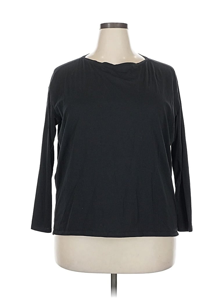 Pre-owned Crz Yoga 3/4 Sleeve T-shirt In Black